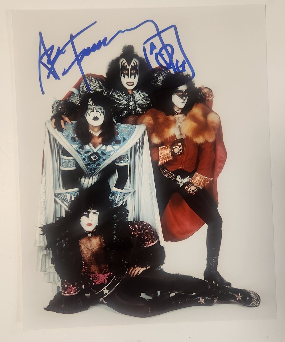 Ace Frehley signed 8x10 Photo KISS Unmasked era autograph