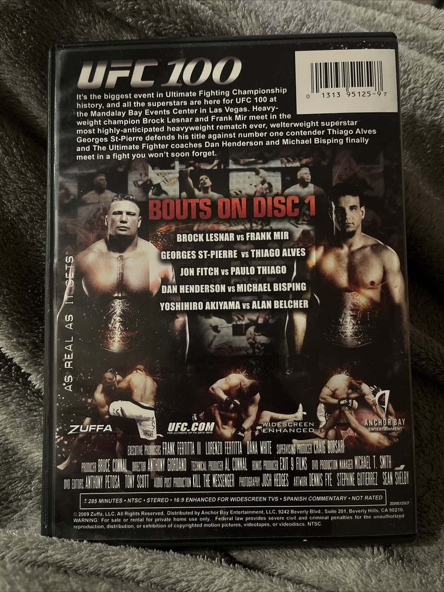 UFC 100 (Disc 1) DVD. Brock Lesnar VS Frank Mir, Henderson VS