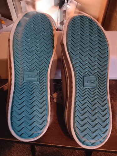 Toms Womens Size 5 Grey Canvas Lace-Up Ortholite Comfort Sneakers NEW - Picture 9 of 9