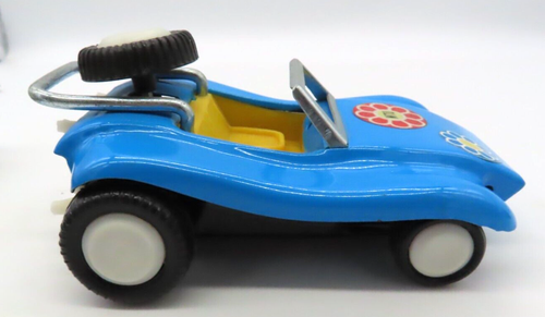 Vintage Dune Buggy Tin Friction Drive Toy Car Wind Up, Tested & Works Nice! - Picture 4 of 7