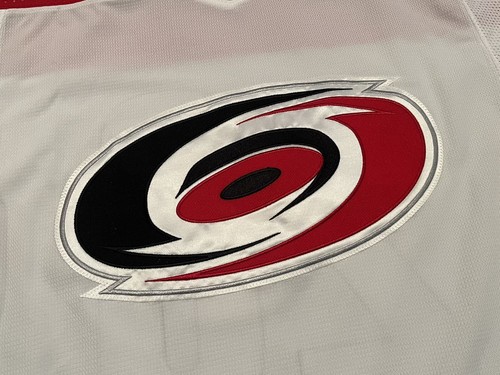 Sebastian Aho - Carolina Hurricanes - 2017-18 Adidas Away MiC Jersey sz 56 (XXL) - Picture 8 of 9