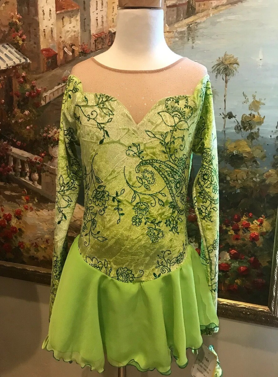 Jerry's Ice Skating Dress In The Nick Of Lime Dress Girls Youth 12-14