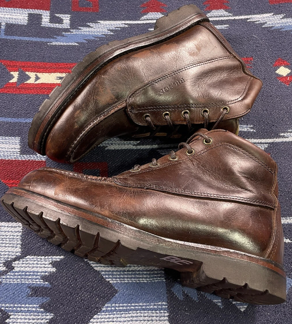 Filson Boots Size 9 EE Classic Mid Top Chukka Brown Uplander Moc Toe Hiking Work