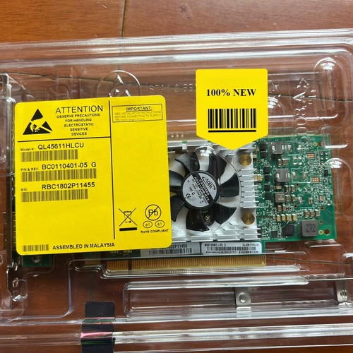 QLogic QL45611HLCU QSFP28 Single Port 100GB PCI-E HFA Card BC0110401-05 - Afbeelding 1 van 5