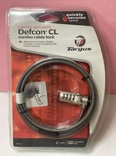 NIB Targus LapTop Security Lock DEFCON CL Combo Cable Lock 6 Feet