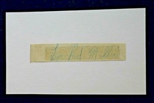 Leo Red Miller (d.1973) 1923 Phillies Signature Cut Autograph 3x5 Index Card 