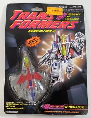 TRANSFORMERS G2 DECEPTICON WINDRAZOR HASBRO (1992)