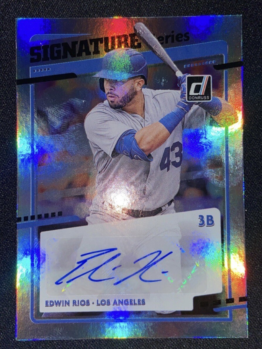 2020 Panini Donruss - Retro 1986 Signatures #86S-50 Edwin Rios (AU, RC ...