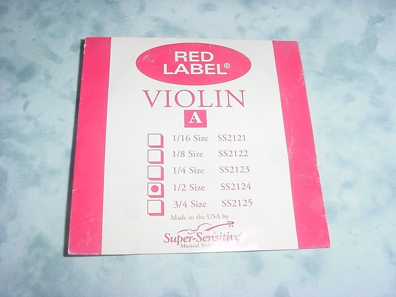 RED LABEL A Single Violin String 1/2 Size #SS2124