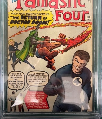 FANTASTIC FOUR #10 CGC 5.5 OFF-WHITE PAGES - Picture 3 of 4