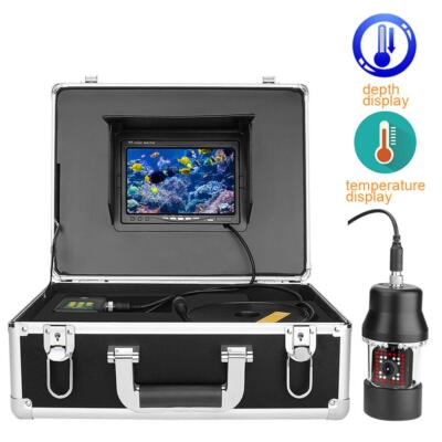 7'' Monitor Screen Fish Finder Underwater 360 Rotating Fishing Camera 65ft/164ft