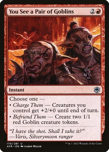 You See a Pair of Goblins (170) Adventures in the Forgotten Realms AFR MTG Magic