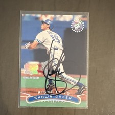 Topps 1996 Stadium Club Extreme Players Silver Shawn Green Blue Jays Autographed