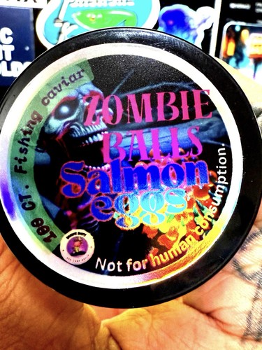 Zombie Balls Salmon Eggs Trout Bait Scented Oiled *Apple Jelly - Afbeelding 6 van 10