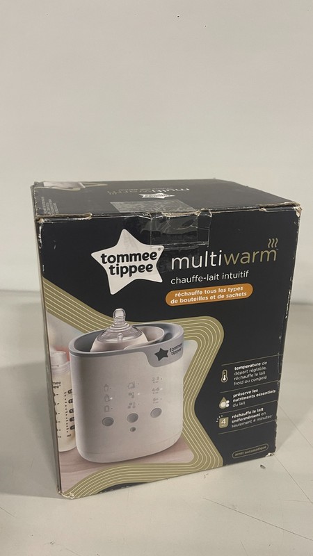 Tommee Tippee Multiwarm Intuitive Bottle Warmer, Automatic Timer, White