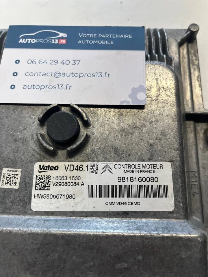 CALCULATEUR MOTEUR PSA PEUGEOT CITROEN V29080084A HW9806671980 9818160080 VD46.1 - Photo 3/4