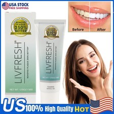 LIVFRESH Toothpaste Gel Clinically Proven to Remove Plaque 250 Better US
