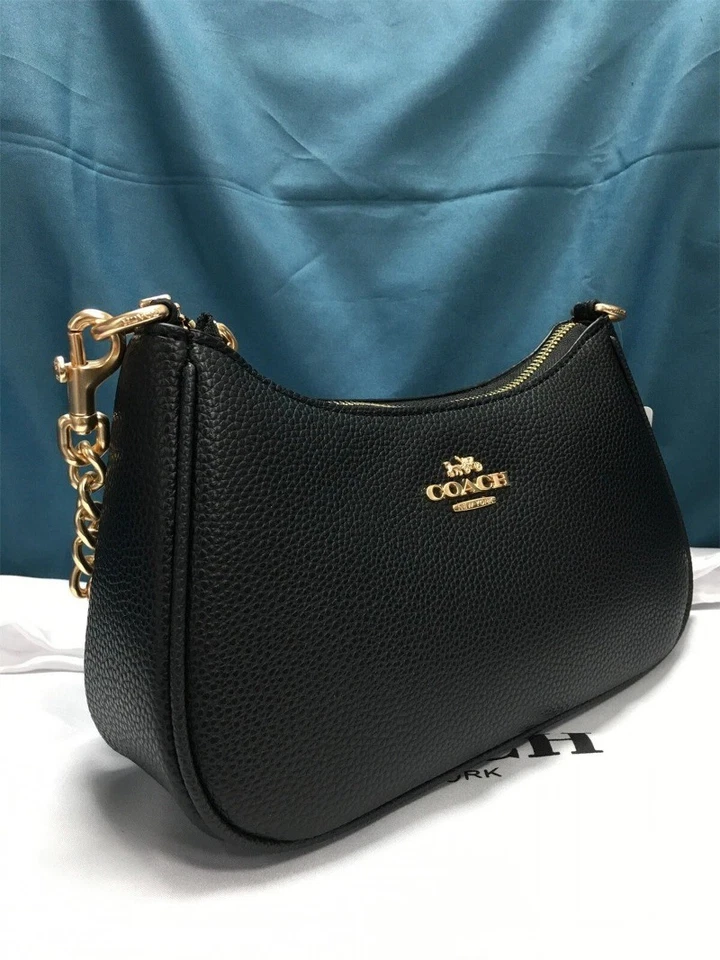 New C.oach Teri CA209 Fashion Women's Black Shoulder Bag Leather - Image 4 of 4