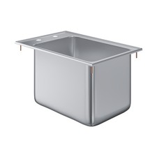 Stainless Steel 1 Compartment Drop-In Sink Bowl 10 in. x 14 in. x 10 in.