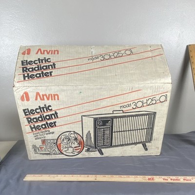 Arvin Electric Radiant Heater 30H25-6, 1320W, Fan Forced, Thermostat