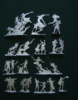 15 Zinnfiguren Walpurgisnacht Mohr 30 mm