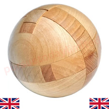 Wooden Puzzle Magic Ball Brain Teasers Toy Game Intelligence For Adults Kids