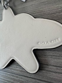 NWT Coach Cosmic Collection Saturn Star Bag Charm Keychain Fob CN741 Chalk Multi