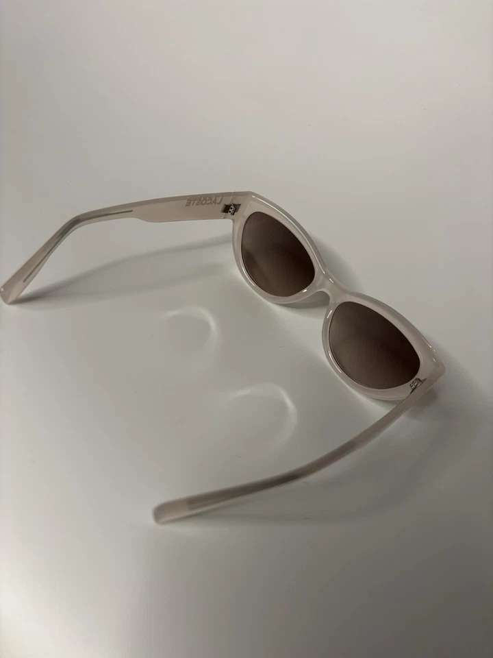 Gafas de sol Lacoste transparentes/rosas para mujer NUEVAS AUTÉNTICAS Foto 4 de 4