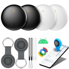 Air Tracker Tags-4 Pack for Android with Case- Bluetooth Tracker Item Finder for
