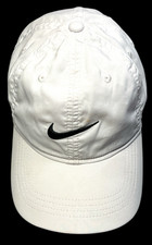 Nike Hat Cap Child White Swoosh Strapback Unstructured Adjustable Lightweight
