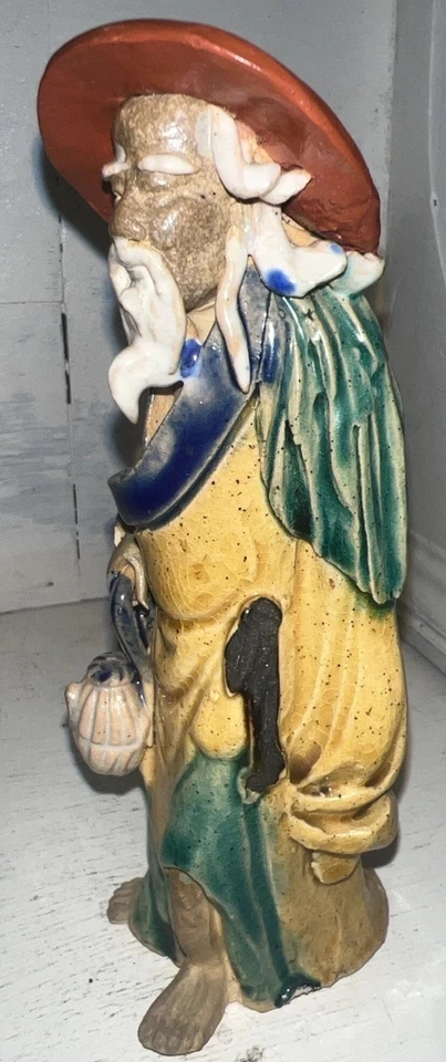 Antiguo Mudman Chino, Estampado "CHINA", 6 Pulgadas, 100+ Años Foto 2 de 4