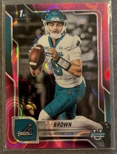 2025 Bowman University Chrome - Emmett Brown #199 Pink Lava Refractor (RC)