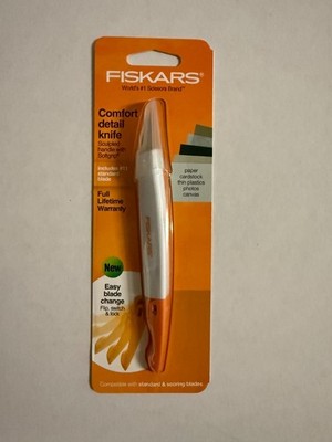 Fiskars Easy Change Detail Knife [Medium-Duty]: #11 blade / 1 knife (White)
