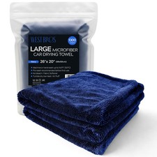 Large Car Drying Towel 1300 GSM Professional Double Twisted Loop 20x26 Inch