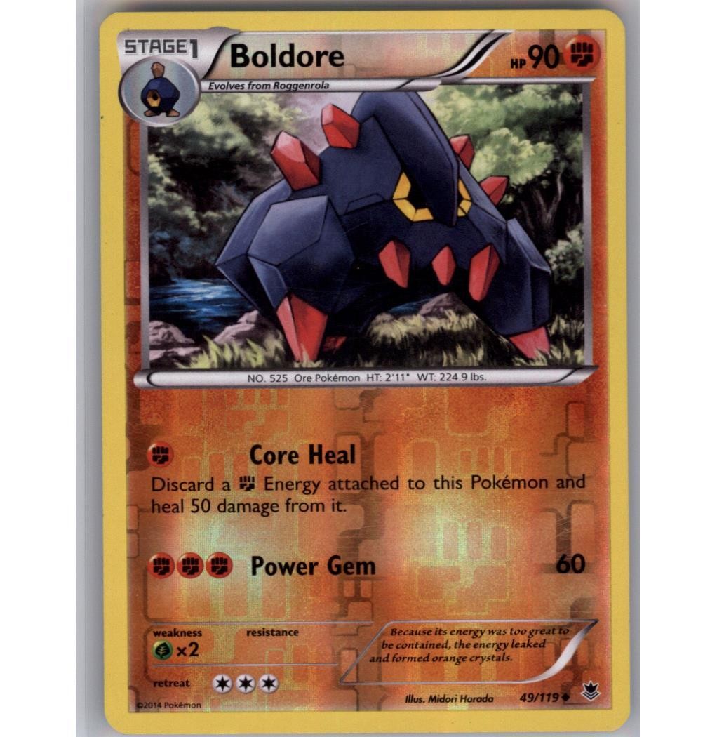 Boldore Reverse Holo Uncommon XY - Phantom Forces 49/119 NM