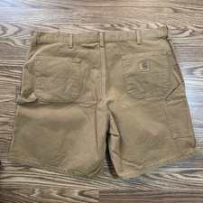 Vintage Carhartt Carpenter Shorts Brown WU1906 Utility Made in USA Size 44 1997