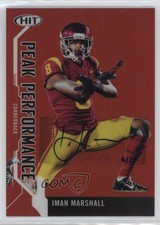 2019 Sage Hit Premier Draft Peak Performance Red 6/25 Iman Marshall Auto 0dp1