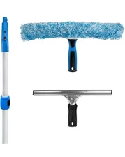 Unger Professional Total Pro Window Cleaning Squeegee Kit Streak Free Results 6’