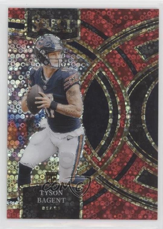 2023 Panini Select Premier Level Red Disco Prizm /49 Tyson Bagent #123 16wc
