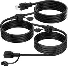 K KASONIC - Outdoor Extension Cord 25 FT, Evenly Spaced 3 25 Black 