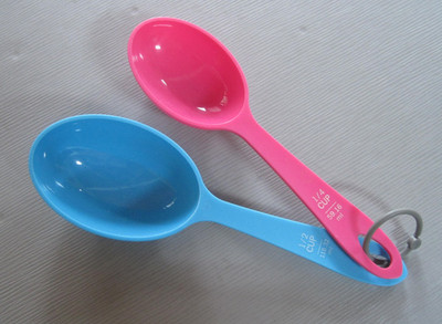 Kitchen Measuring Scoops 2 Piece Set Multicolor 1/4 cup, 1/2 cup