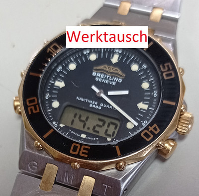 Breitling Navitimer Werktausch mit Einbau 2100, 2300, 2400 Cosmos / GMT