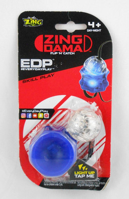 Zing Dama Flip and Catch Blue LED Skill Play Toy Trick Challenge New 2017 EDP
