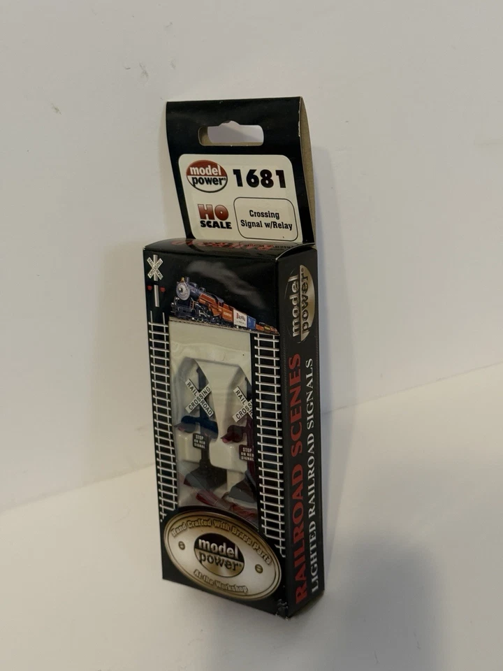 Model Power HO SCALE Lighted Railroad Signal w/ 2 Way Prewired Switch #1681 NEW - Image 4 of 4