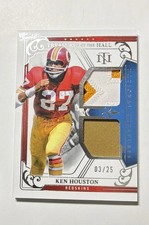 2025 Panini National Treasures Ken Houston Dual Patch #’D /25 HOF