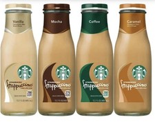 24 PACK Starbucks Frappuccino Variety Pack 13.7 oz Glass Bottles, FREE SHIPPING