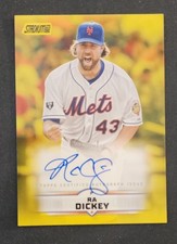 2025 Topps Stadium Club - Autographs R.A. Dickey #SCBA-RD Yellow (AU)