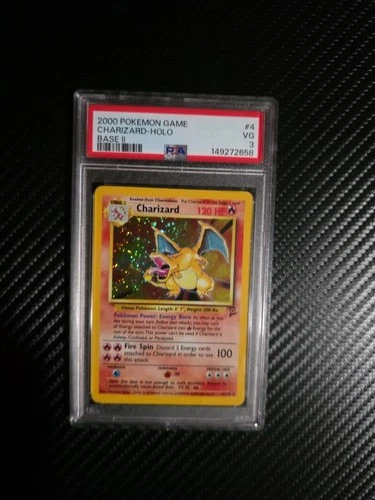 2000 Pokemon Base Set 2 Charizard #4 Holo PSA 3