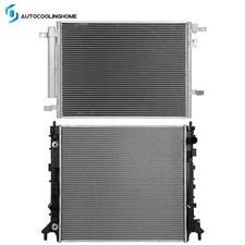 Cooling Radiator And AC Condenser For 2016 2017 2018 2019 Cadillac CTS 3.6L 6.2L