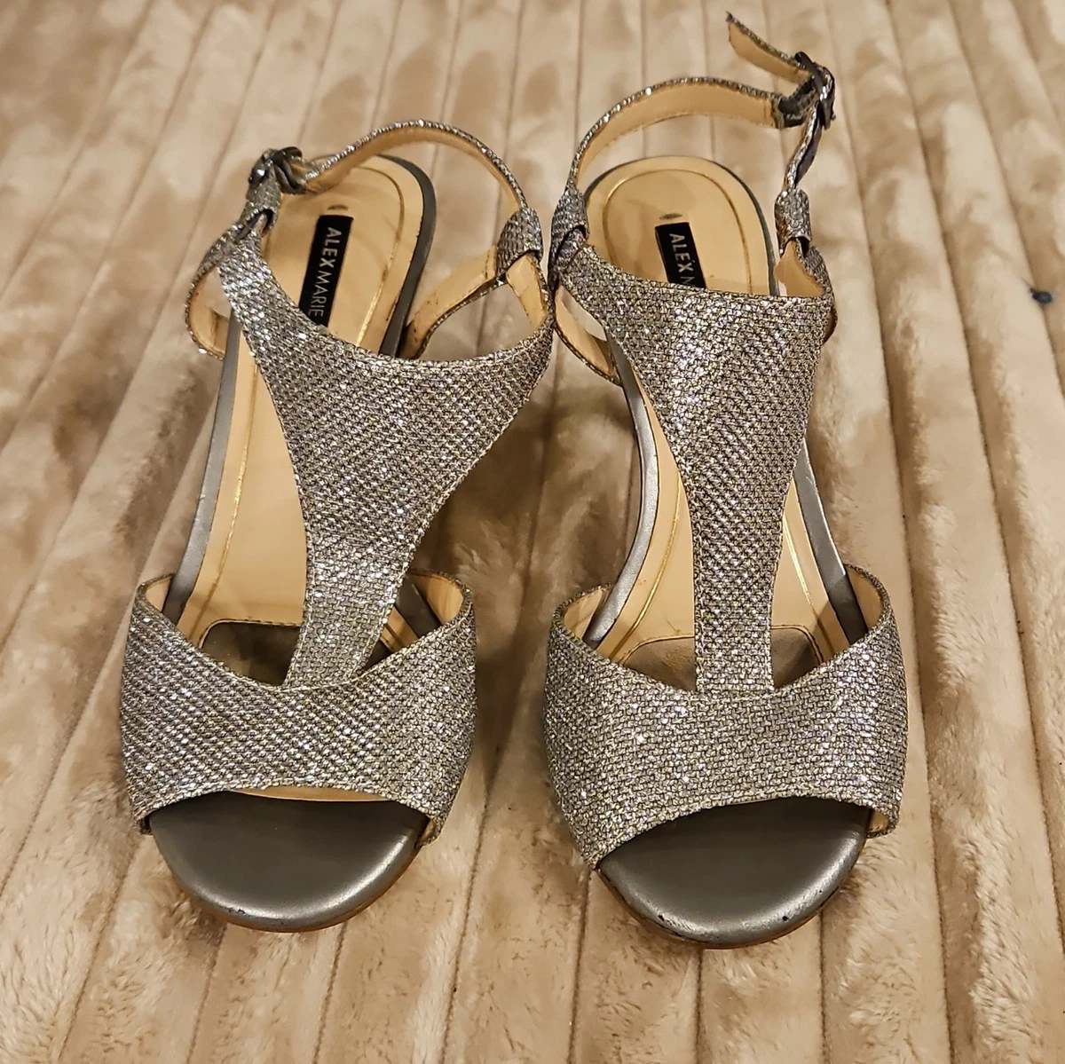 alex marie silver dress shoes Heel Alex Marie Dress Sandals Alex Marie Kandis Satin Rhinestone Detail Dress Sandals Sales